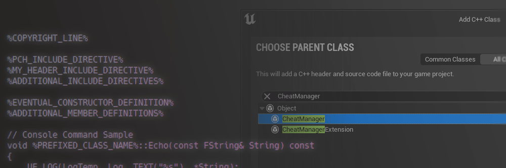 [UE5] 『Add C++ Class』ウィザードが自動生成するコードの内容をカスタマイズする (新規項目追加編)
